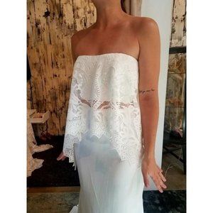 Anais Anette Kennedy Bridal top Size 10 Lace Boho Bride